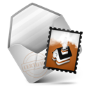 mail, orange 